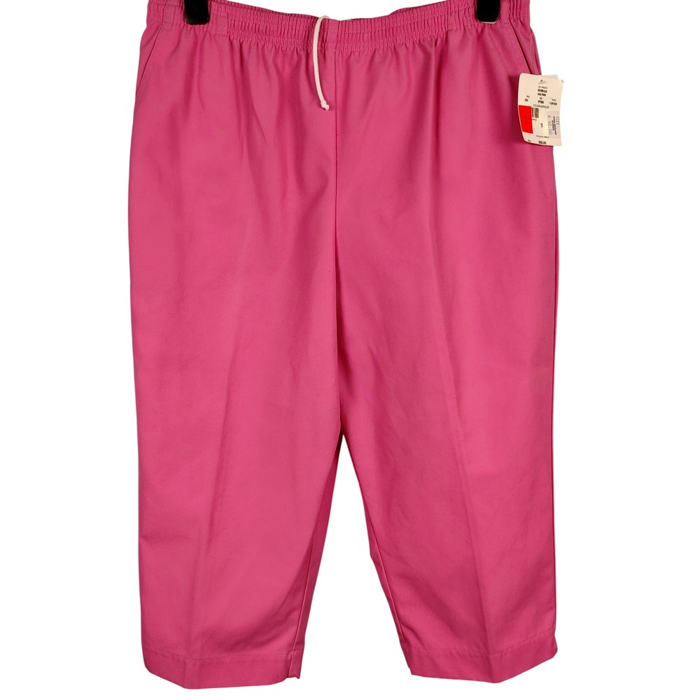 NWT Koret Womens SZ 18 Bermuda Shorts Pink Cotton Blend Barbiecore Retro